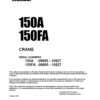 Komatsu 150A and 150FA Hydraulic Crane Service Manual