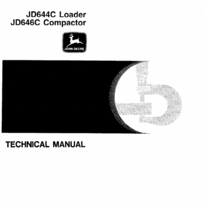 John Deere 644C, 646C Compactor Service Manual TM1229