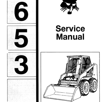 Cart Bobcat 653 Skid-Steer Loader Service Manual
