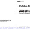 Hitachi ZX55U-5B Mini Excavator Service Repair Manual