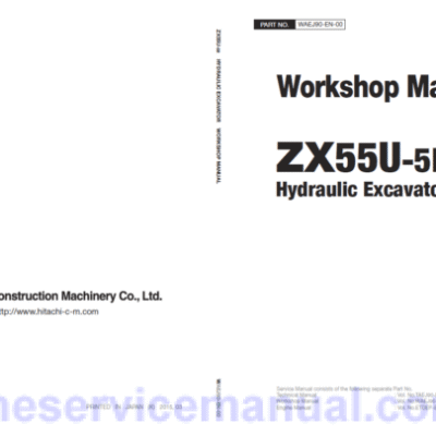Hitachi ZX55U-5B Mini Excavator Service Repair Manual