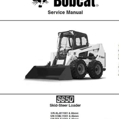 Cart Bobcat S650 Skid-Steer Loader Service Manual
