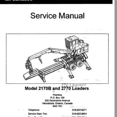 Peerless 2170B, 2770 Loader Service Repair Manual