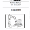 Bobcat E85 Excavator Repair Service Manual