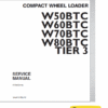 New Holland W50BTC, W60BTC, W70BTC, W80BTC Tier 3 Loader Manual