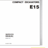 New Holland E15 Compact Excavator Service Manual