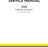 New Holland E50B Hydraulic Excavator Service Manual