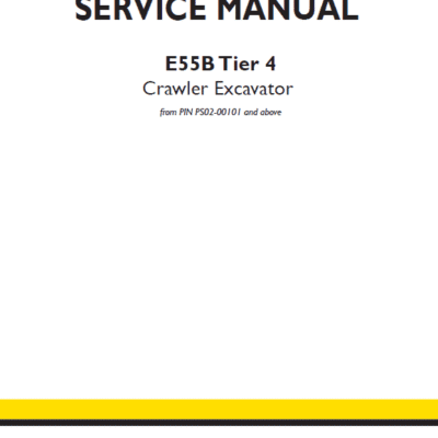 New Holland E55B Tier 4 Crawler Excavator Service Manual