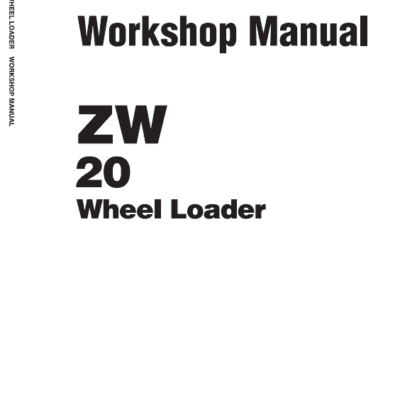 Hitachi ZW20 Wheel Loader Service Repair Manual