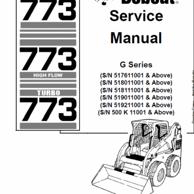 Cart Bobcat 773 G-series Skid-Steer Loader Service Manual
