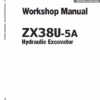 Hitachi ZX38U-5A Excavator Service Repair Manual
