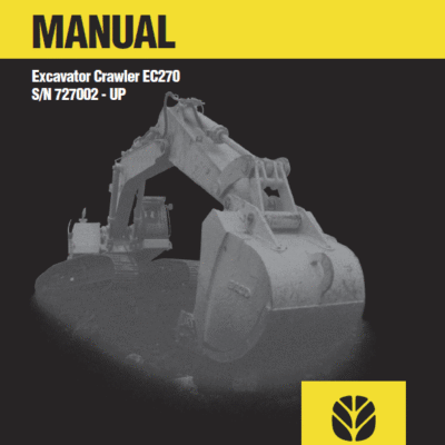 New Holland EC270 Crawler Excavator Service Manual