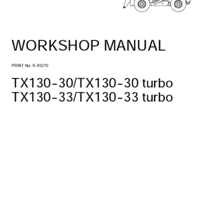 Case Tx130-30 Tx130-33 Tier 3 Telescopic Service Manual