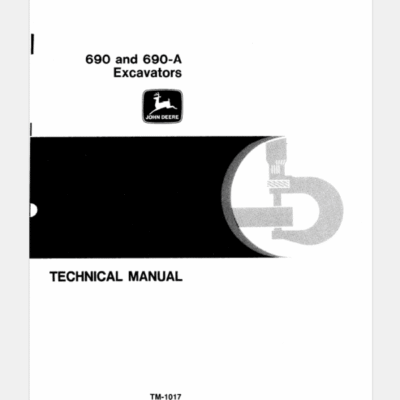 Cart John Deere 690, 690A Excavator Service Manual