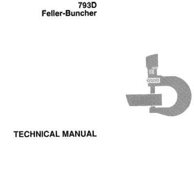 Cart John Deere 793D Feller Buncher Service Manual