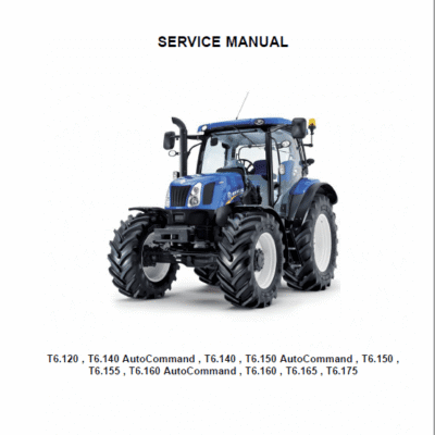 Cart New Holland T6.125 T6.155 Tractor Service Manual