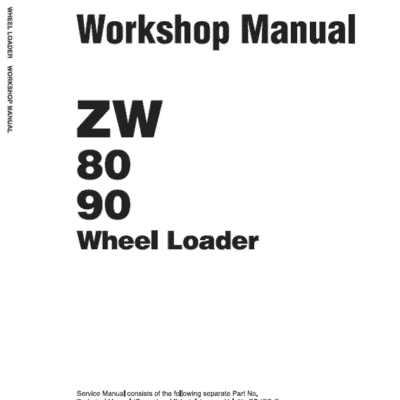 Hitachi ZW80, ZW90 Wheel Loader Service Repair Manual