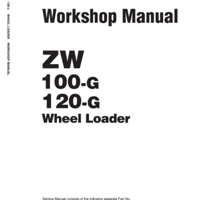 Cart Hitachi ZW100-G, ZW120-G Wheel Loader Service Repair Manual