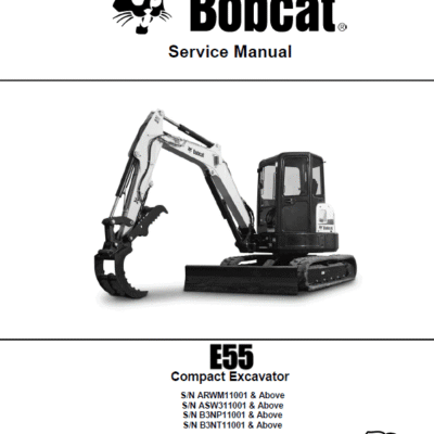 Cart Bobcat E55 Compact Excavator Repair Service Manual