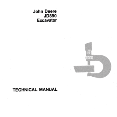 John Deere 890 Excavator Service Manual