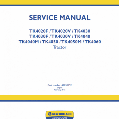 Cart New Holland TK4020F TK4040M Tractor Manual