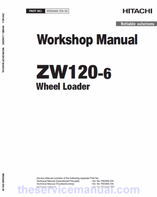 Hitachi ZW120-6 Wheel Loader Service Repair Manual