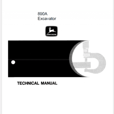 John Deere 890A Excavator Service Manual