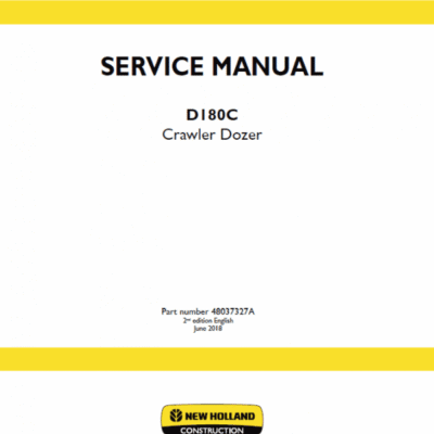 New Holland D180C Crawler Dozer Service Manual