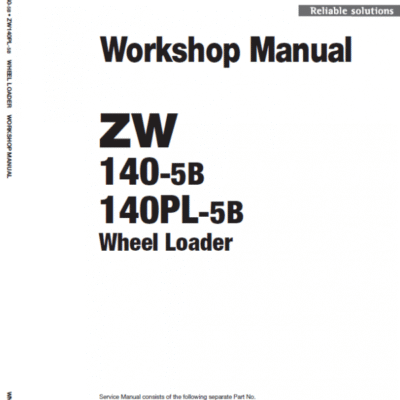 Cart Hitachi ZW140-5B, ZW140PL-5B Wheel Loader Service Repair Manual