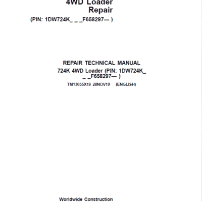 John Deere 724K 4WD Loader Service Manual