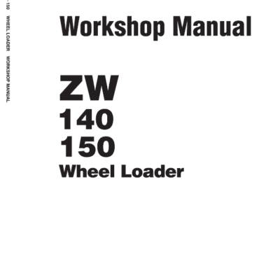Cart Hitachi ZW140, ZW150 Wheel Loader Service Repair Manual