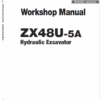 Hitachi ZX48U-5A Mini Excavator Service Repair Manual