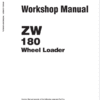 Hitachi ZW180 Wheel Loader Service Repair Manual