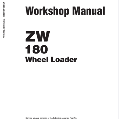 Cart Hitachi ZW180 Wheel Loader Service Repair Manual