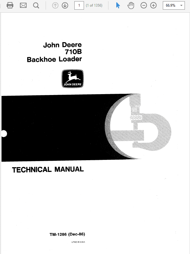 John Deere 710B Backhoe Loader Service Manual John Deere 710B Backhoe Loader Service Manual