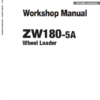 Hitachi ZW180-5A, ZW180-5B Wheel Loader Service Repair Manual