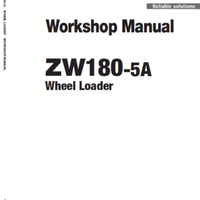 Cart Hitachi ZW180-5A, ZW180-5B Wheel Loader Service Repair Manual