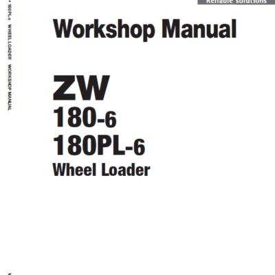 Cart Hitachi ZW180-6 Wheel Loader Service Repair Manual
