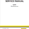 New Holland E26C Mini Excavator Service Manual