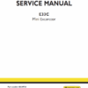 New Holland E33C Mini Excavator Service Manual