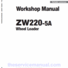 Hitachi ZW220-5A, ZW220-5B Wheel Loader Service Repair Manual