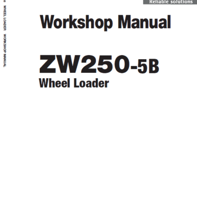 Cart Hitachi ZW250-5B Wheel Loader Service Repair Manual