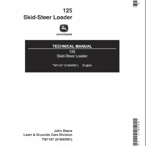 John Deere 125 Skid-Steer Loader Service Manual
