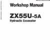 Hitachi ZX55U-5A Mini Excavator Service Repair Manual
