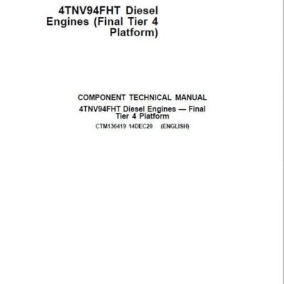 John Deere 4TNV94FHT Diesel Engine Tier 4 Service Manual