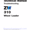Hitachi ZW310 Wheel Loader Service Repair Manual