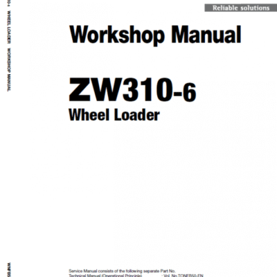 Cart Hitachi ZW310-6 Wheel Loader Service Repair Manual