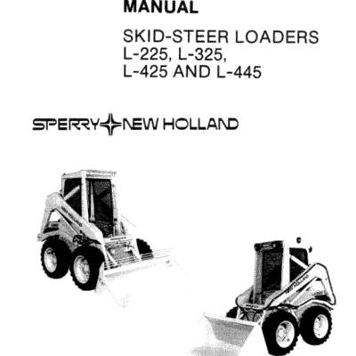 New Holland L225, L325, L425, L445 Skid Steer Service Manual