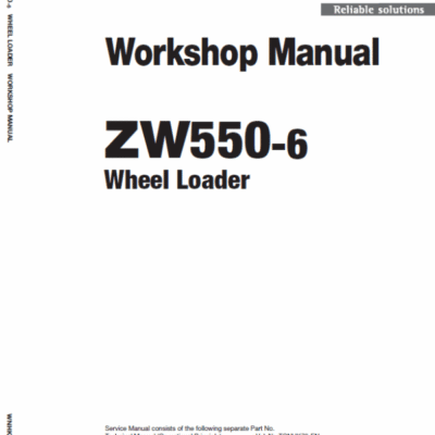 Hitachi ZW550-6 Wheel Loader Service Repair Manual