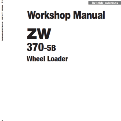 Hitachi ZW370-5B Wheel Loader Service Repair Manual